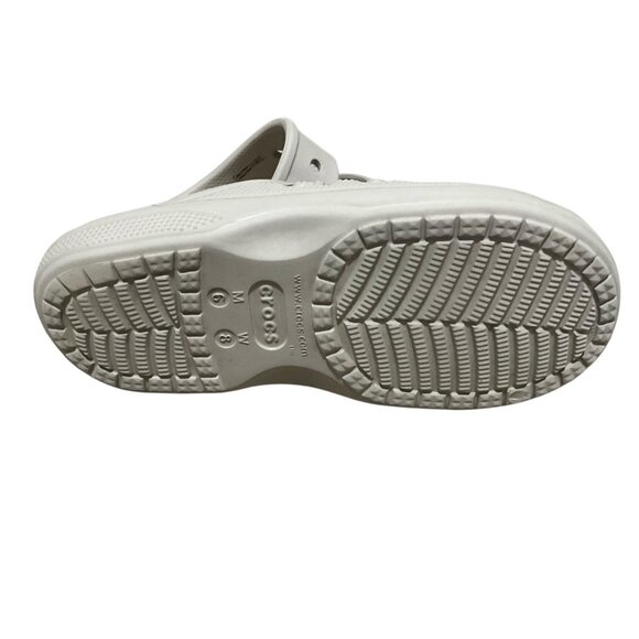 Crocs  Unosex White Slide Sandals wome 9--mens 6Lightweight Slip-On Comfort - Picture 3 of 11